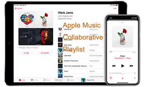 how to collab on apple music playlist